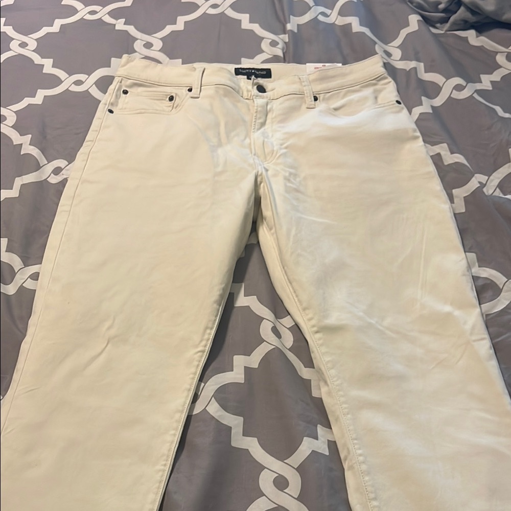 Banana Republic Off-White Trousers